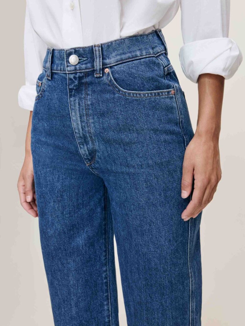 NWT ANTHROPOLOGIE DL1961 Hepburn Wide Leg High Rise Ankle Jeans Size 29 - Picture 2 of 8